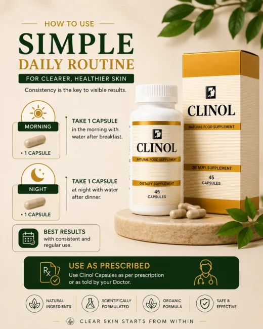 How To Use Clinol Capsules How to use Clinol Capsules morning and night dosage
