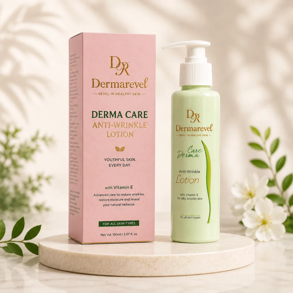 DermaRevel Anti-Wrinkle Lotion premium skincare product with anti-aging and skin hydration support