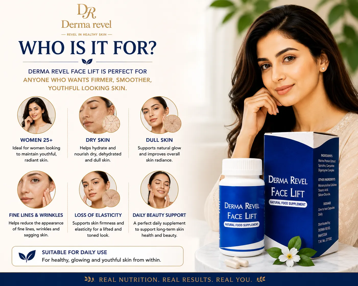 Face Lift Capsules Pakistan for women and men seeking youthful looking skin support