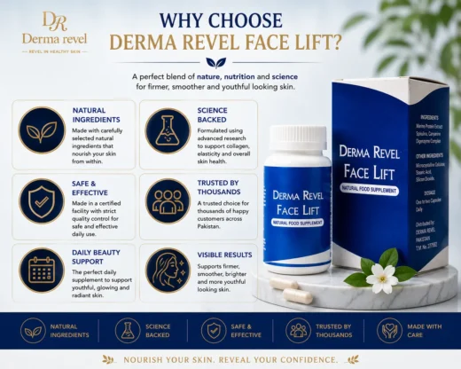 Why Choose Derma Revel Face Lift Why choose Derma Revel Face Lift Capsules Pakistan