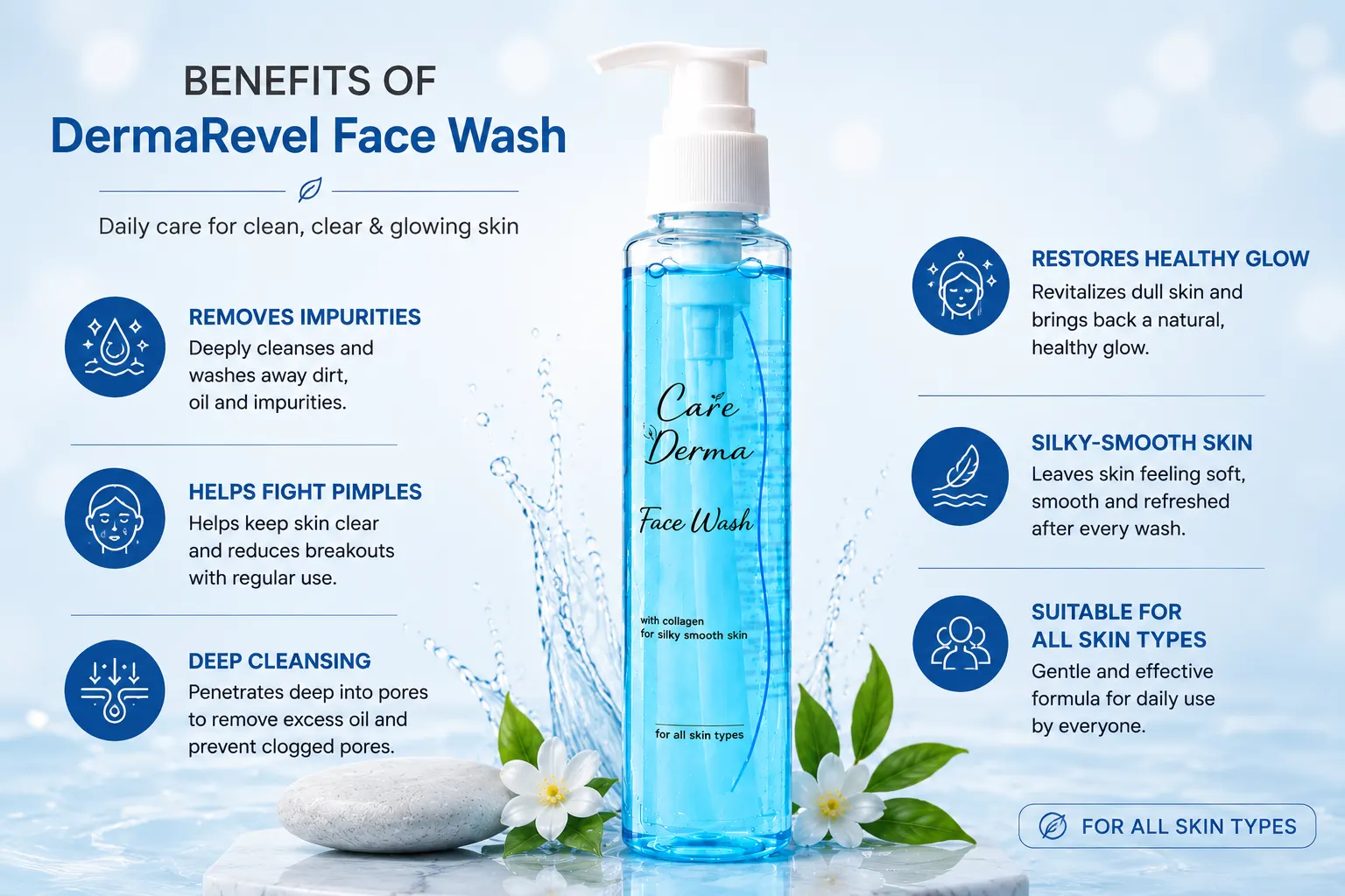 Face Wash With Collagen benefits for clean fresh and healthy looking skin