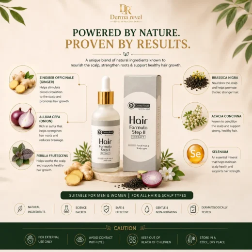 Hair Formula Step II Extract - Natural Ingredients Hair Formula Step II Extract ingredients including ginger onion perilla acacia and selenium